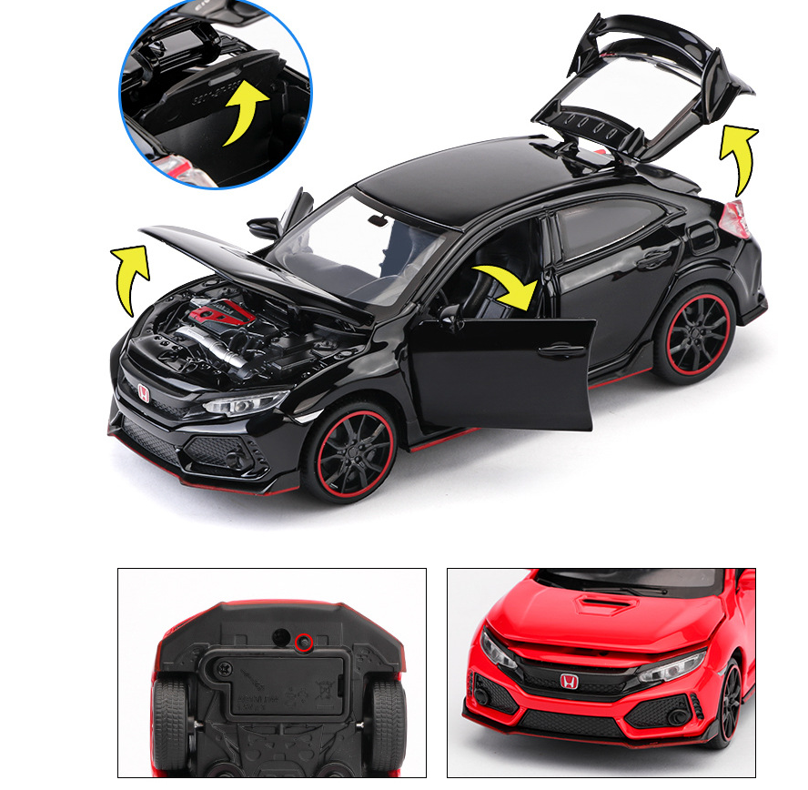 Modelo de Coche Deportivo de Aleación 1:32